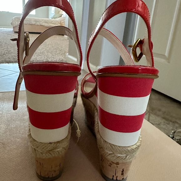 New Prada wedges shoes Red size 36.5 - Picture 5 of 12